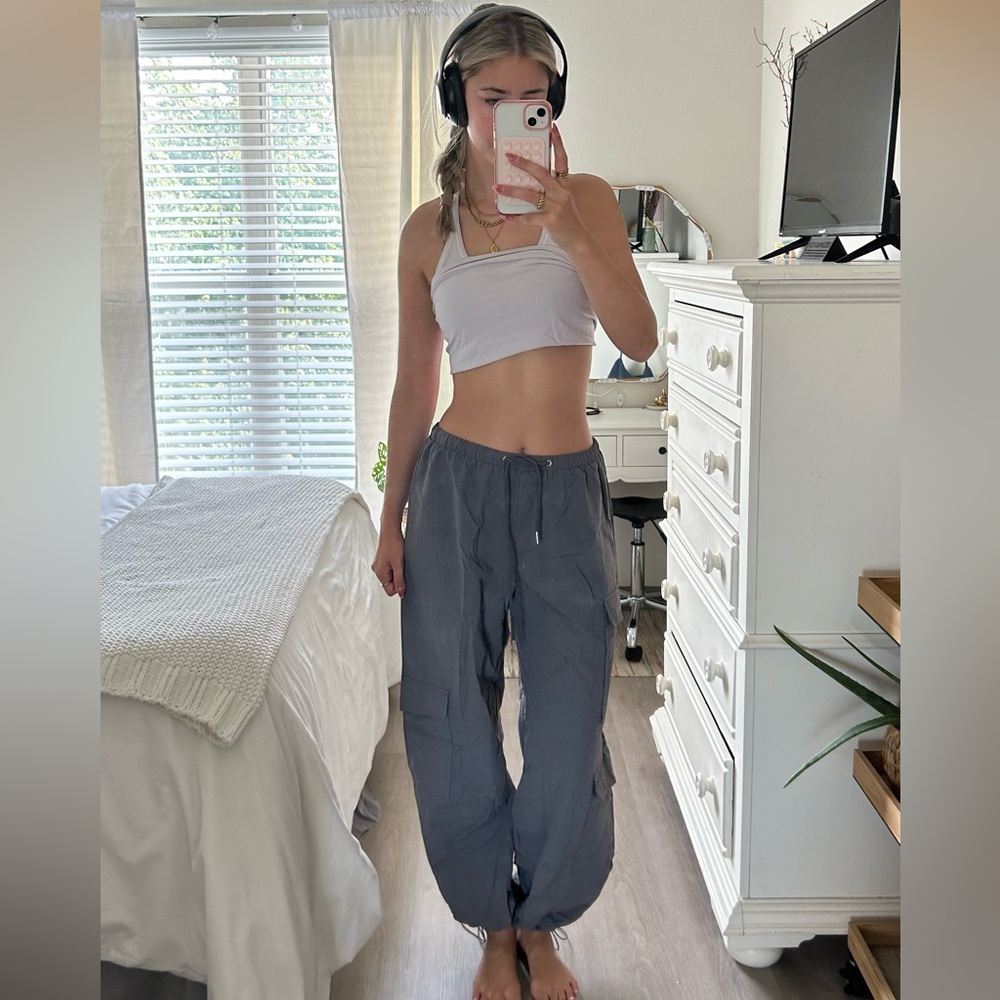 Gray Pacsun Parachute Pants